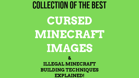 Collection of the best cursed minecraft images & illegal minecraft building techniques explained